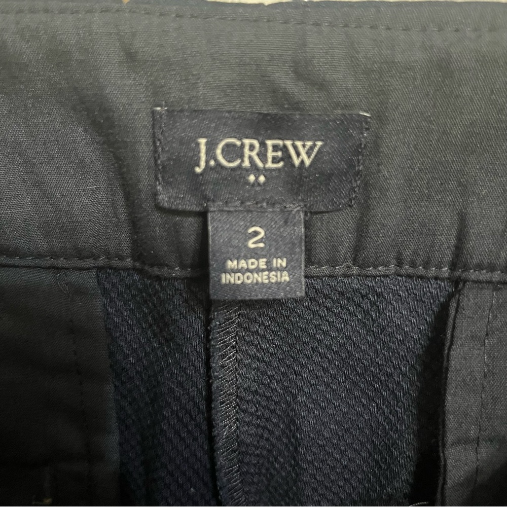 J. Crew Womens Sailor Short in Stretch Piqué Cotton Navy Blue Nautical Size 2 - Picture 7 of 8